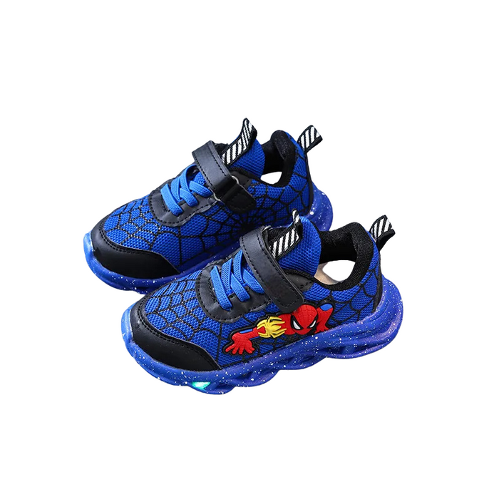 Spiderman Themed LED Sneakers For Boys