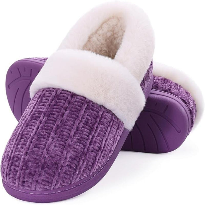 Women Fuzzy Knit Slippers