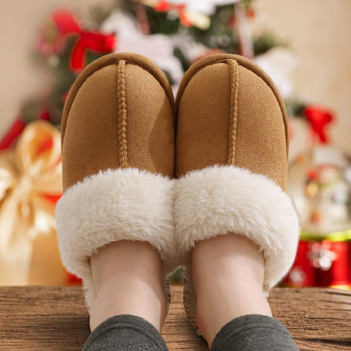 Plush Memory Foam Slippers For Indoor And Outdoor