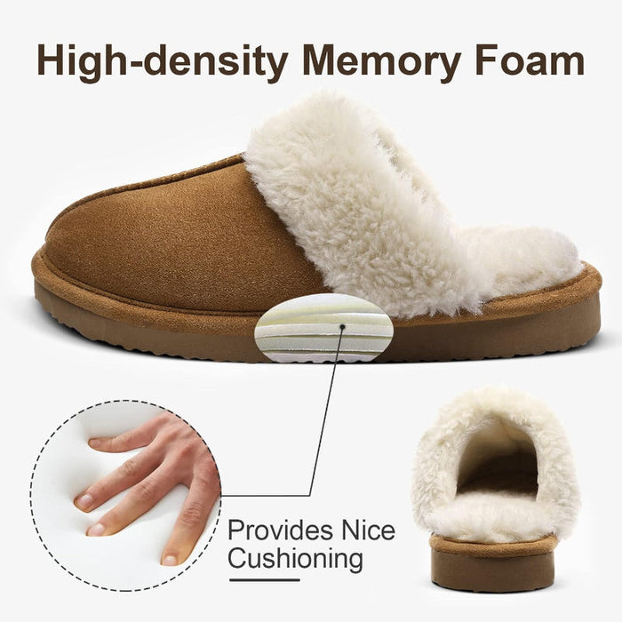 Plush Memory Foam Slippers For Indoor And Outdoor