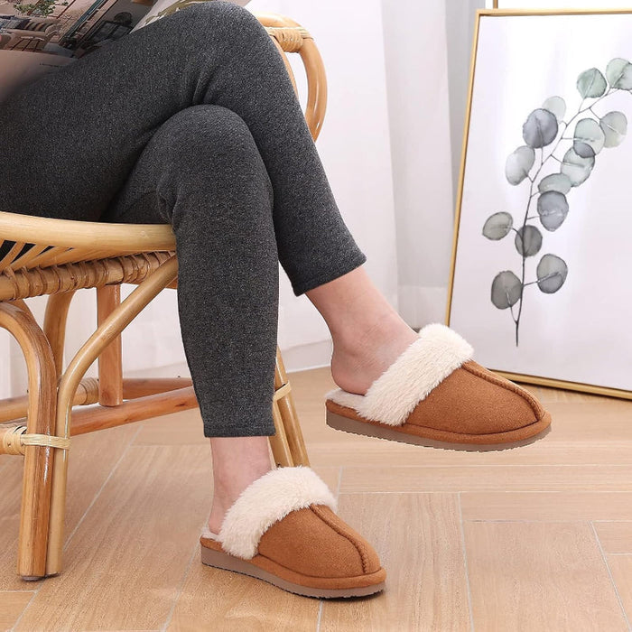 Plush Memory Foam Slippers For Indoor And Outdoor