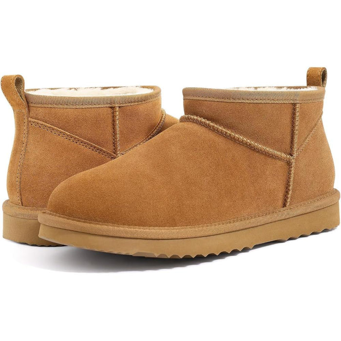 Sleek Plush Mini Winter Boots