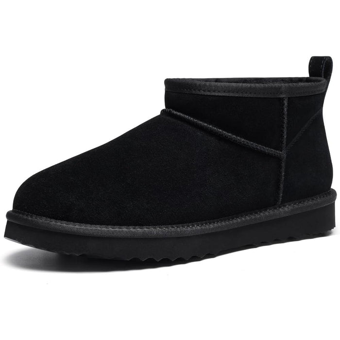 Sleek Plush Mini Winter Boots