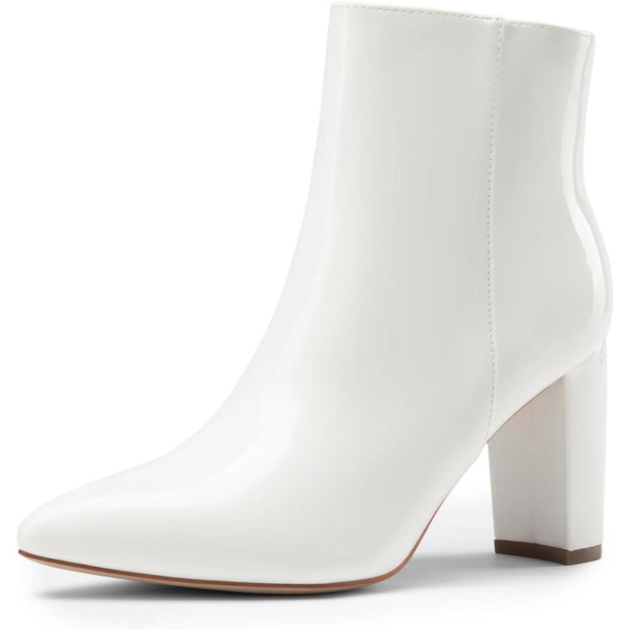 Pointed Toe Block Boots