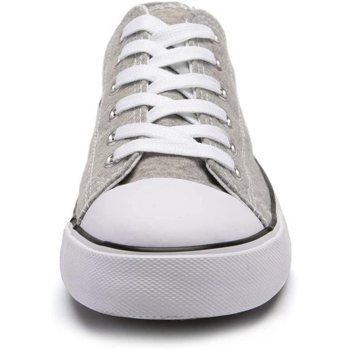 Sleek Canvas Lace Up Sneakers