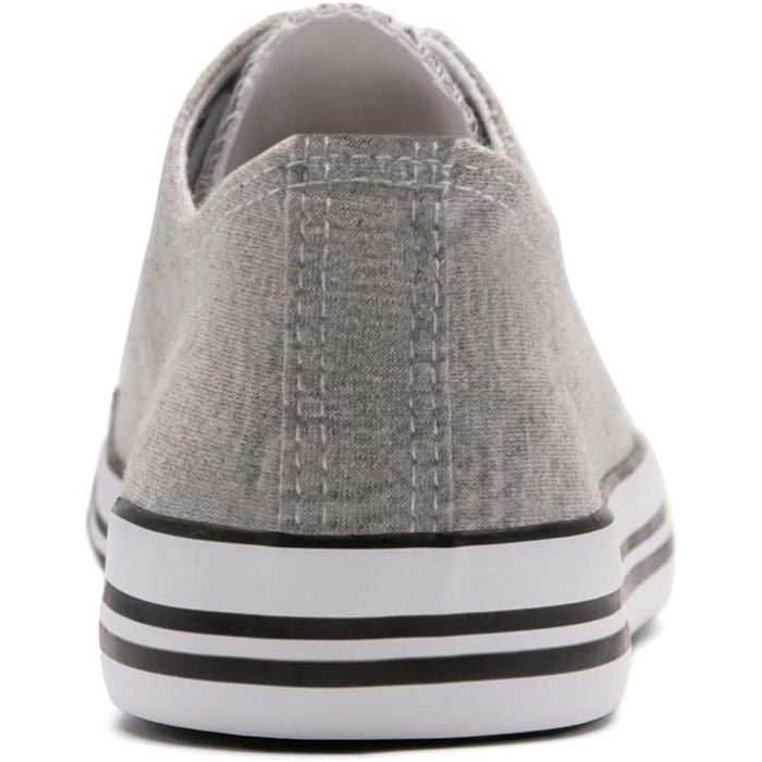 Sleek Canvas Lace Up Sneakers