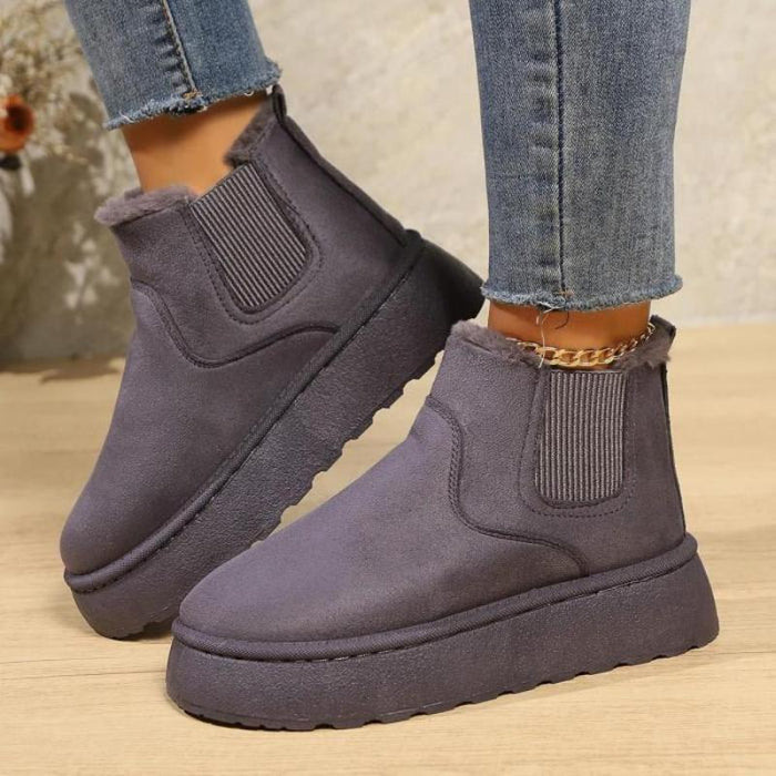 Soft Wool Lined Comfy Boots