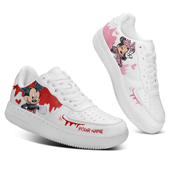 Mickey And Minnie Mouse Custom Sneakers