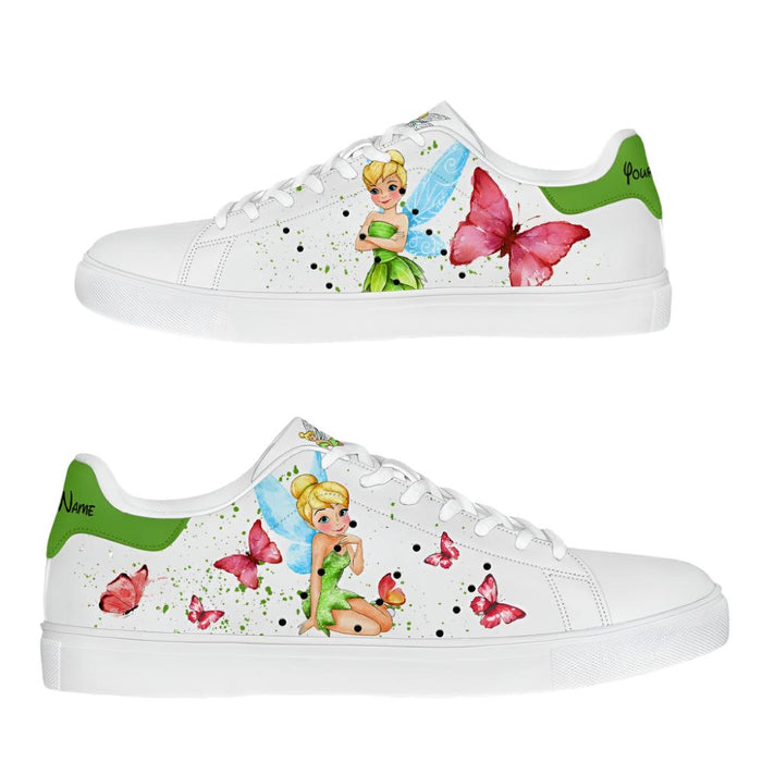 Custom Tinker Bell Butterfly Casual Sneakers