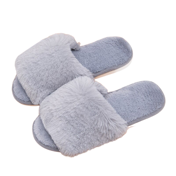 The Furry Single-Strap Winter Slides