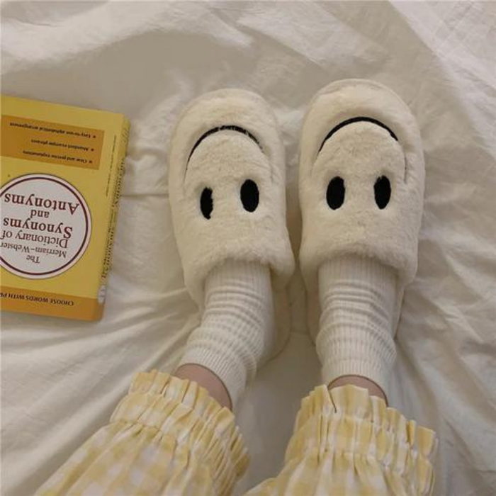 The Iris Soft Fluffy Smiley Face Slides