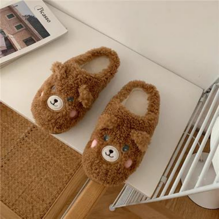 Myra Fluffy Fur Cartoon Slippers