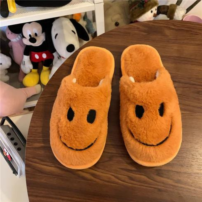 The Iris Soft Fluffy Smiley Face Slides