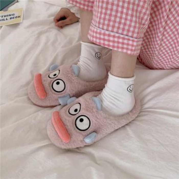 Myra Fluffy Fur Cartoon Slippers