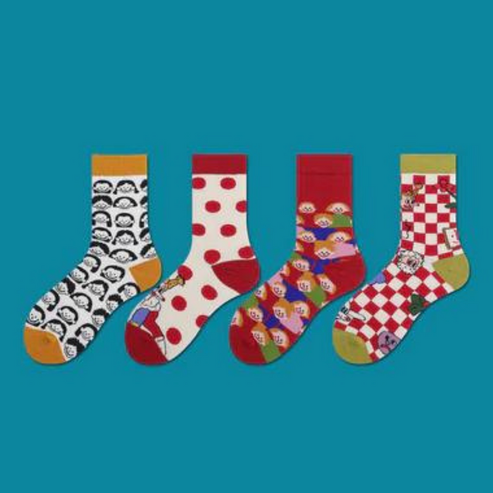 Helga Multi Print Fit Socks