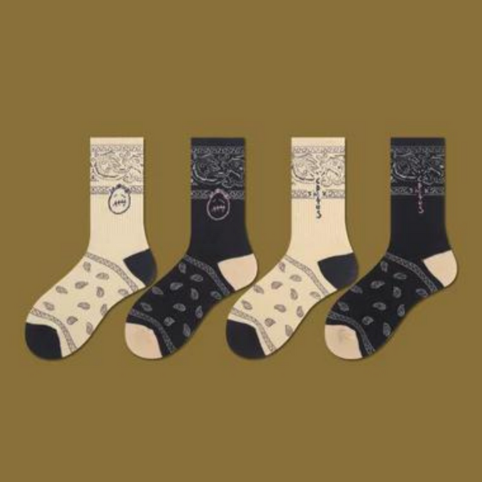 Twila Printed Cotton Socks