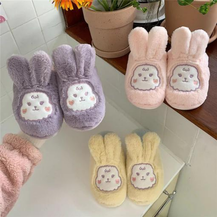 Stacie Bunny Flower Indoor Slippers