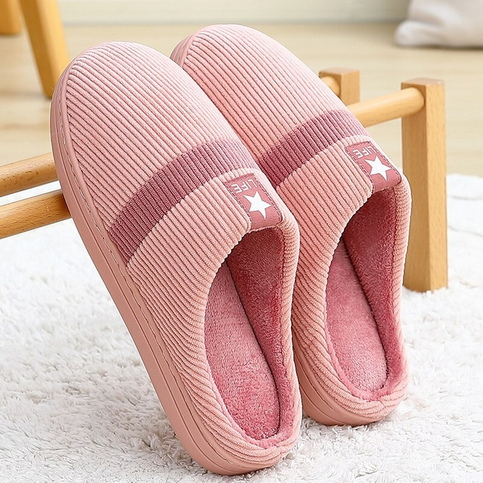 The Ribbed Star Slippers