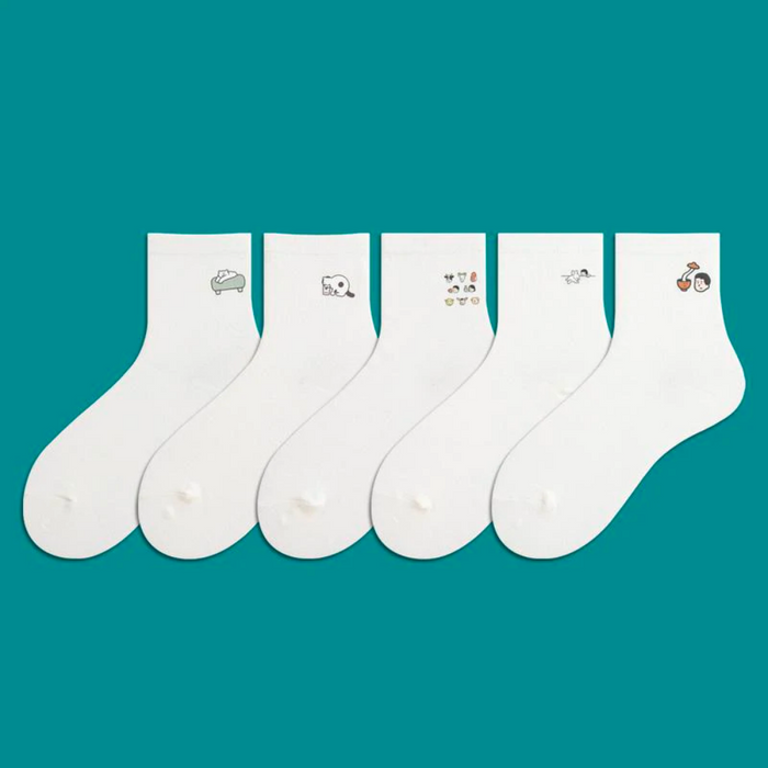 Adrian Cartoon Print Socks