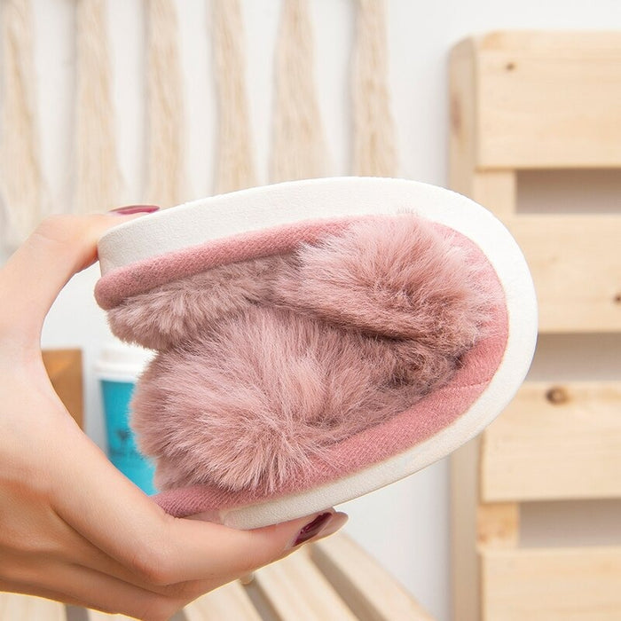 The Furry Single-Strap Winter Slides