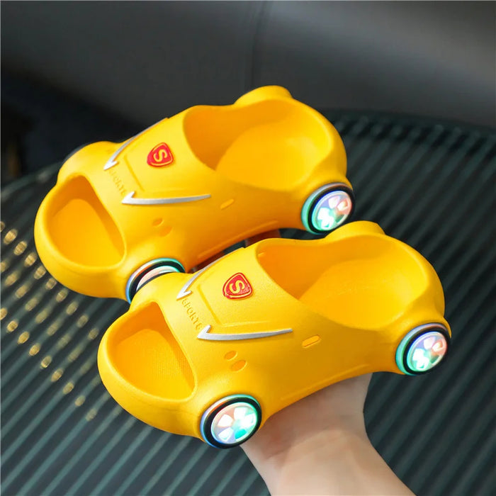 Sports Car Style Kids Luminous Slippers