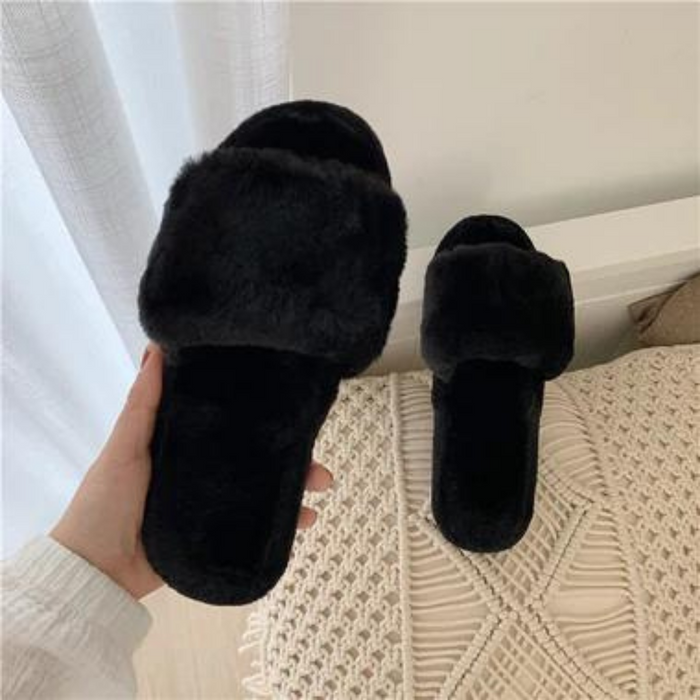 The Iris Soft Fluffy Smiley Face Slides