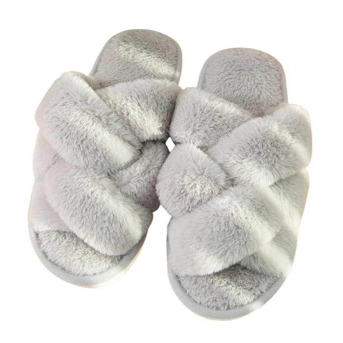 The Furry Single-Strap Winter Slides