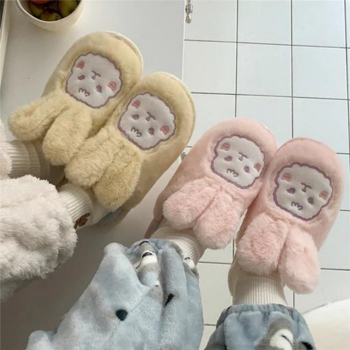 Stacie Bunny Flower Indoor Slippers