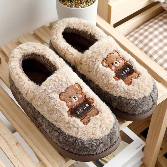 The Fluffy Teddy Slippers