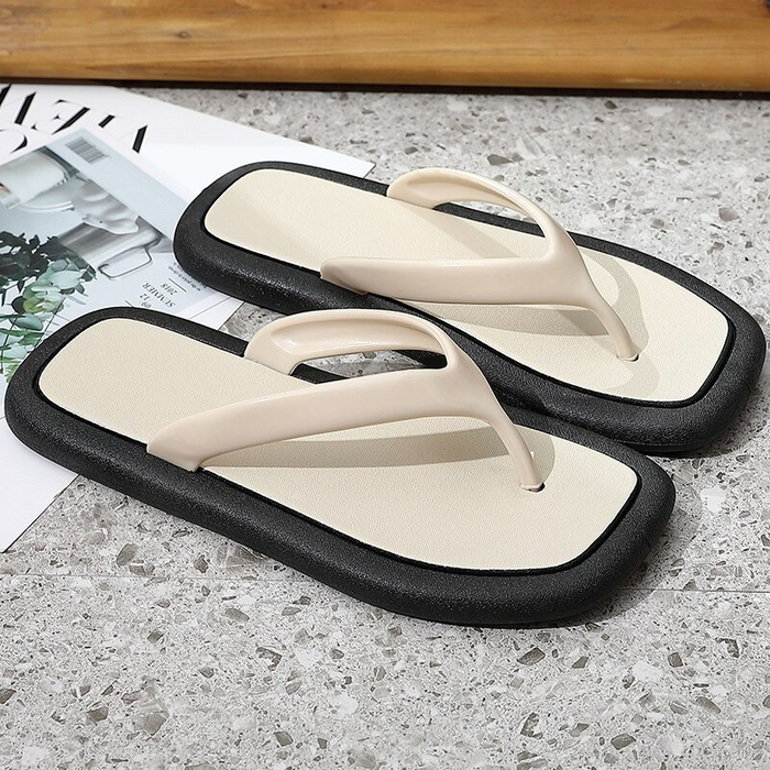 The Square Toe Flip Flops