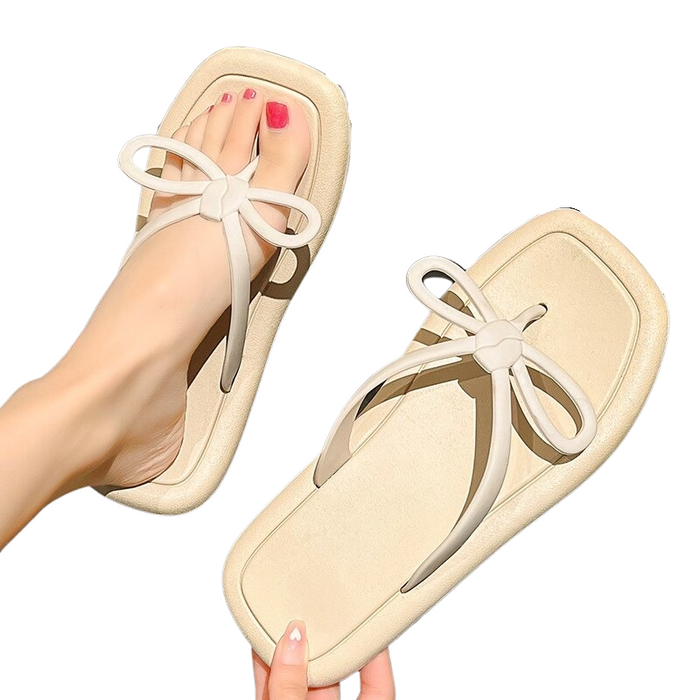 The Plush Sole Bow Flip Flops