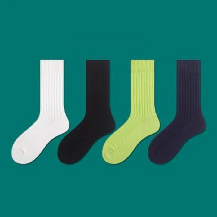 Margot Solid Color Cotton Socks