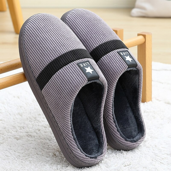 The Ribbed Star Slippers