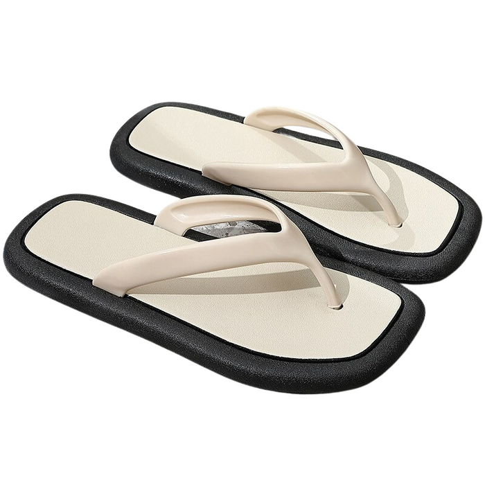 The Square Toe Flip Flops