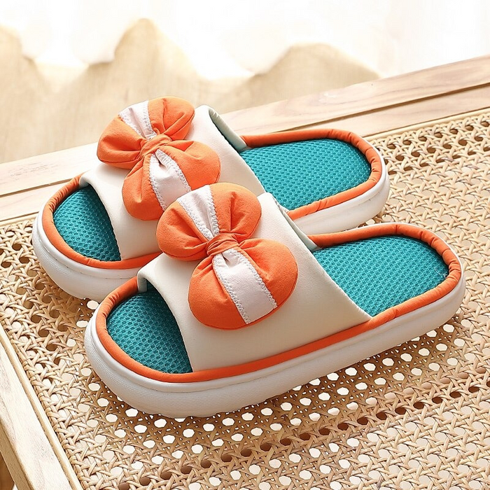 The Summer Platform Bow Slides