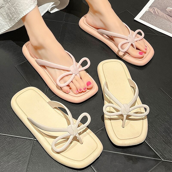 The Plush Sole Bow Flip Flops