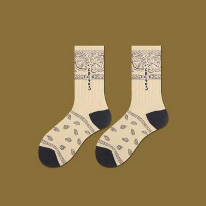 Twila Printed Cotton Socks