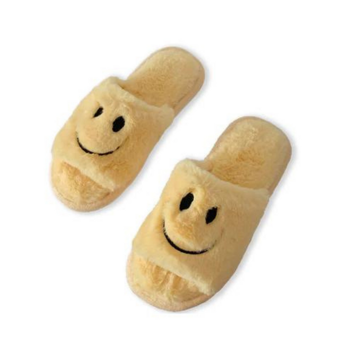 The Iris Soft Fluffy Smiley Face Slides