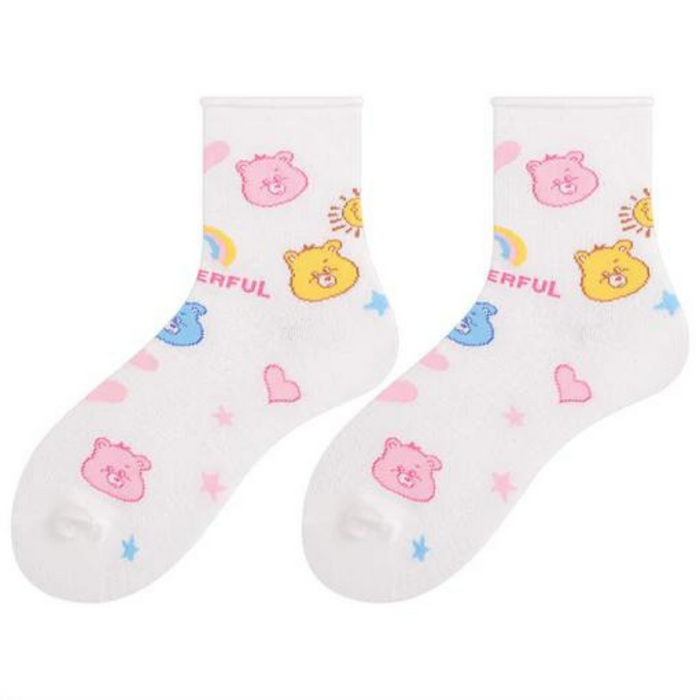 Liliana Comfy Bear Printed Socks