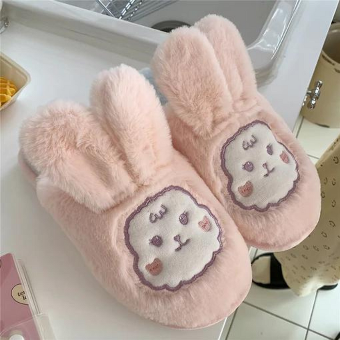 Stacie Bunny Flower Indoor Slippers