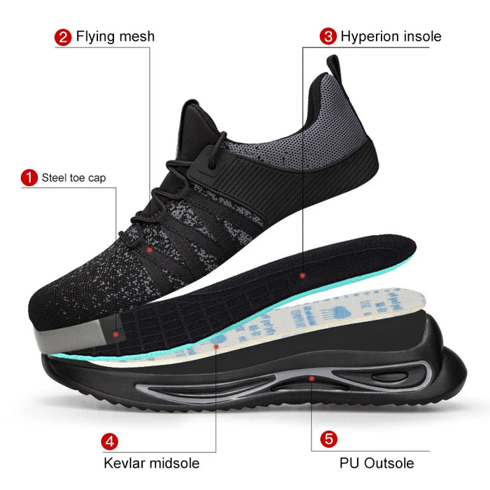 Men's Anti Smashing Anti Slip Wear Resistant Shoes