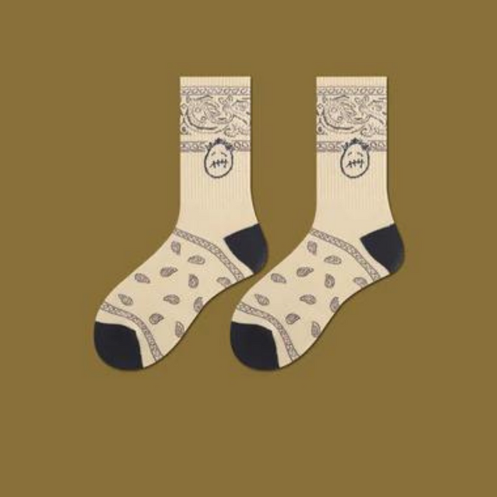 Twila Printed Cotton Socks