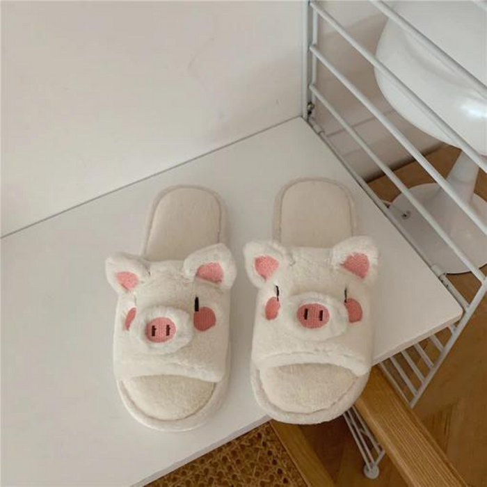 The Genevieve Pig Face PVC Slides