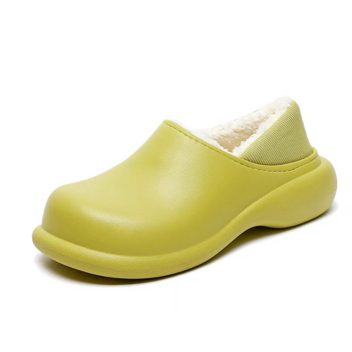 The Solid Plush Ankle Slippers