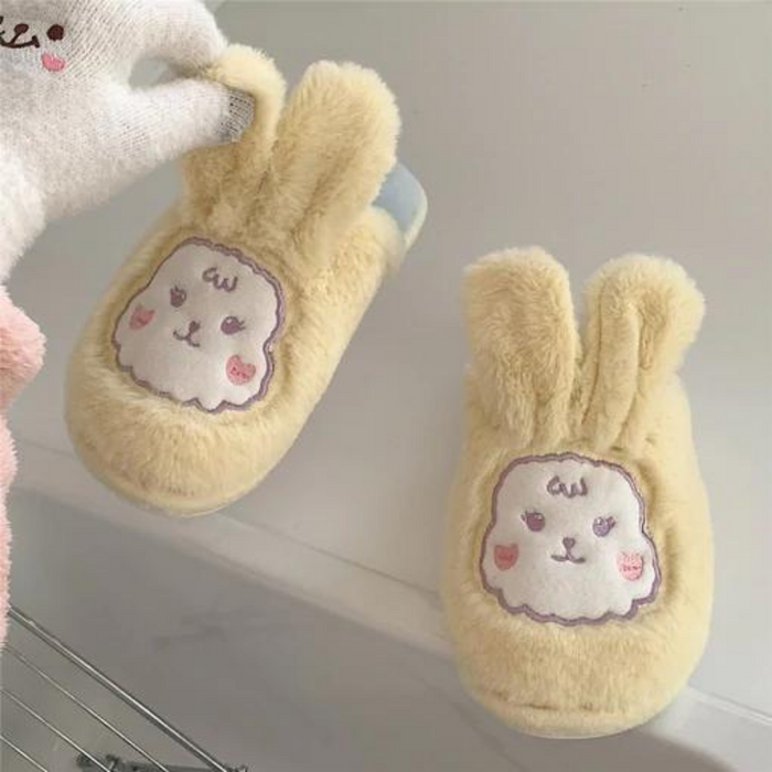 Stacie Bunny Flower Indoor Slippers