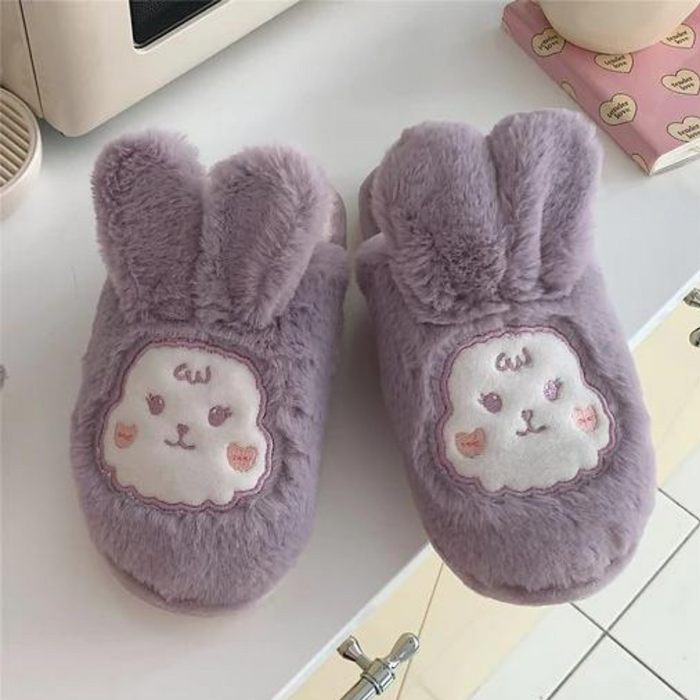 Stacie Bunny Flower Indoor Slippers