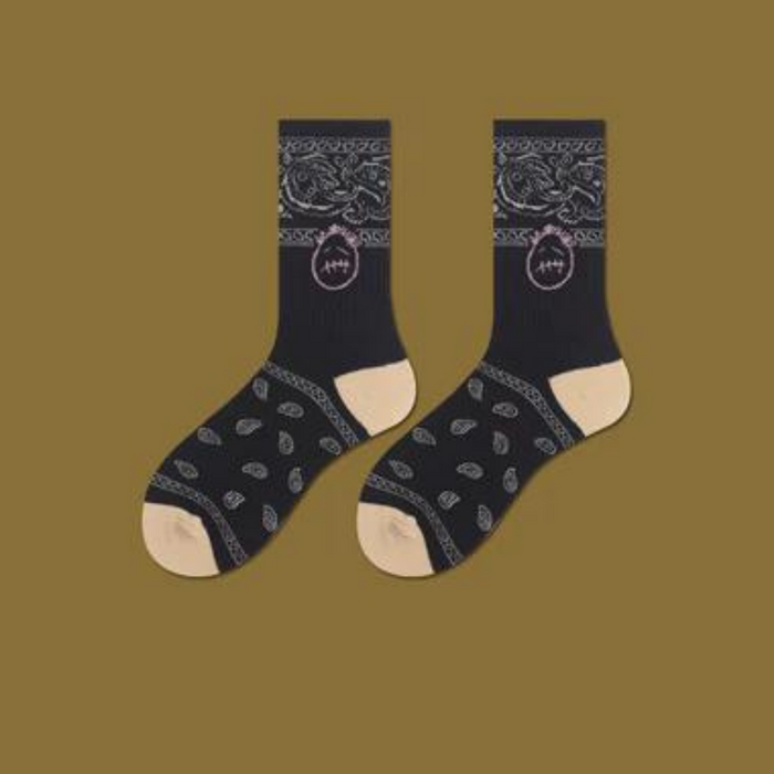 Twila Printed Cotton Socks