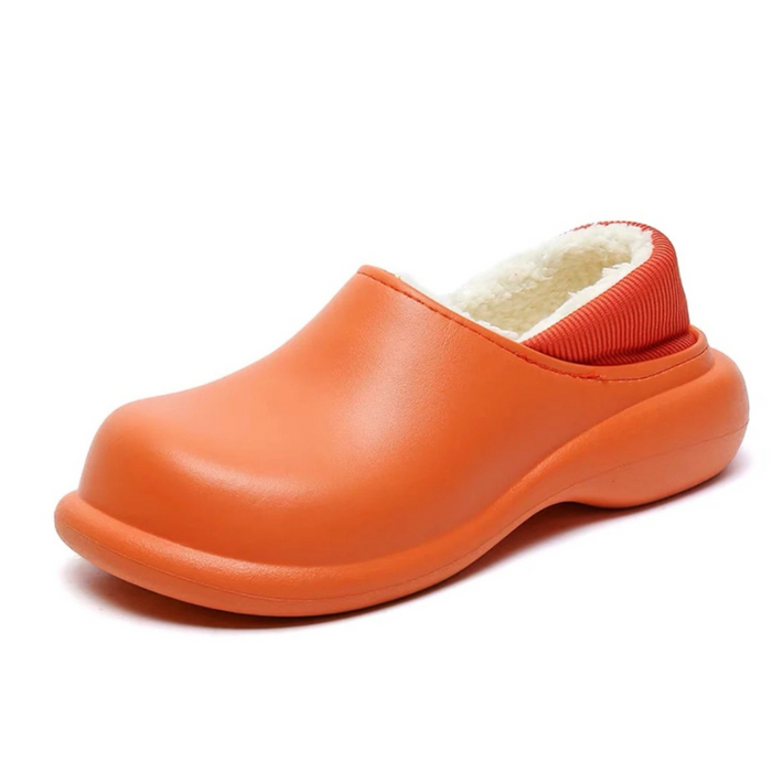 The Solid Plush Ankle Slippers