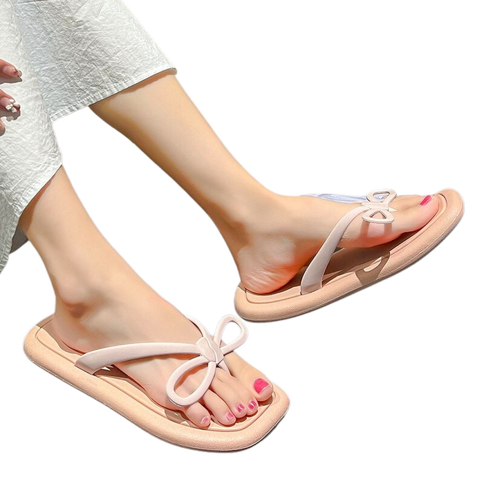 The Plush Sole Bow Flip Flops