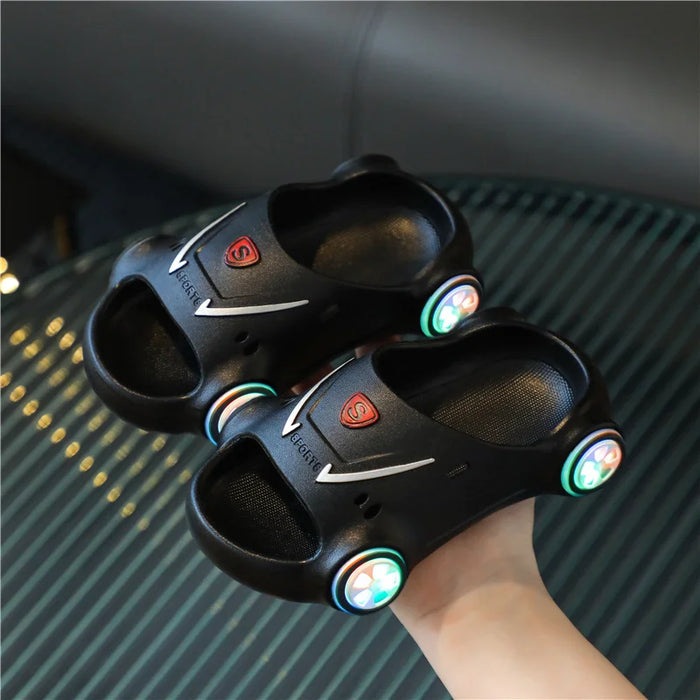 Sports Car Style Kids Luminous Slippers